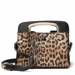 NWOT Sondra Roberts Mini Leopard Crossbody Bag